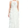 Sue Wong W5133 Sleeveless Chiffon Dress - 1 Pc White In Size 2 Available Formal Gowns