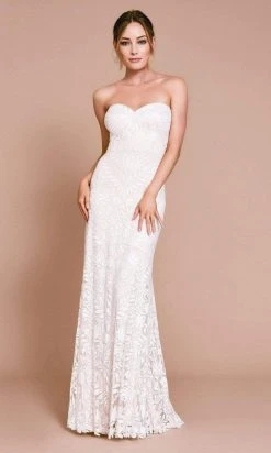 Tadashi Shoji - BNQ20124LBR Esdel Strapless Sweetheart Gown - 1 Pc Ivory/Petal In Size 14 Available Formal Gowns