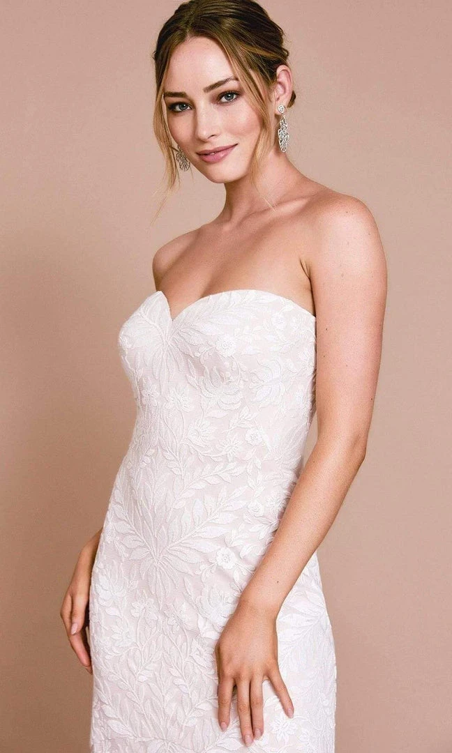 Tadashi Shoji - BNQ20124LBR Esdel Strapless Sweetheart Gown - 1 Pc Ivory/Petal In Size 14 Available Formal Gowns 5 Tadashi Shoji - BNQ20124LBR Esdel Strapless Sweetheart Gown - 1 Pc Ivory/Petal In Size 14 Available Formal Gowns