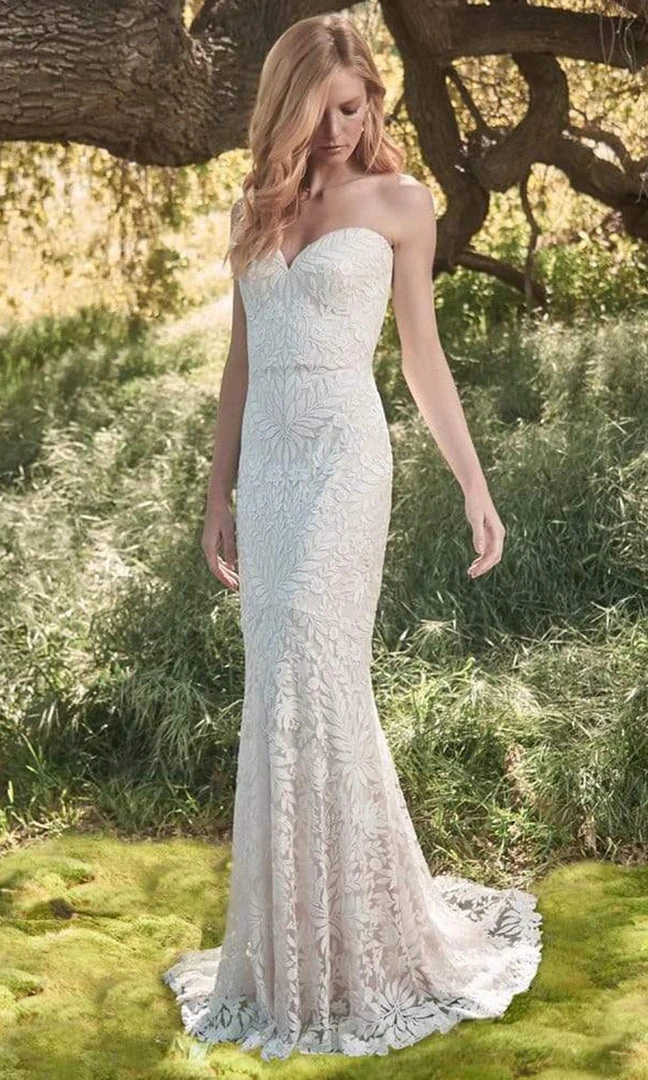 Tadashi Shoji - BNQ20124LBR Esdel Strapless Sweetheart Gown - 1 Pc Ivory/Petal In Size 14 Available Formal Gowns 7 Tadashi Shoji - BNQ20124LBR Esdel Strapless Sweetheart Gown - 1 Pc Ivory/Petal In Size 14 Available Formal Gowns