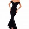 Formal Gowns Tarik Ediz - 50284 Off-Shoulder High Low Mermaid Gown 1 Formal Gowns Tarik Ediz - 50284 Off-Shoulder High Low Mermaid Gown