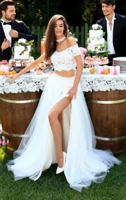 Tarik Ediz - 50311 Two Piece Off Shoulder Evening Gown 12 Tarik Ediz - 50311 Two Piece Off Shoulder Evening Gown