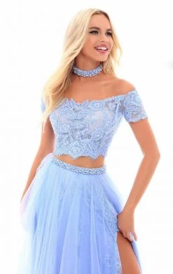 Tarik Ediz - 50311 Two Piece Off Shoulder Evening Gown 13 Tarik Ediz - 50311 Two Piece Off Shoulder Evening Gown