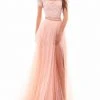 Tarik Ediz - 50311 Two Piece Off Shoulder Evening Gown