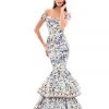 Formal Gowns Tarik Ediz - 50320 Off Shoulder Layered Mermaid Dress 1 Formal Gowns Tarik Ediz - 50320 Off Shoulder Layered Mermaid Dress