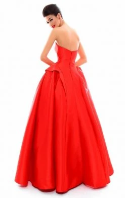 Tarik Ediz - 50325 Strapless Fitted Folded Ballgown