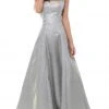Tarik Ediz - 50451 Embellished Square Neck A-line Dress Formal Gowns