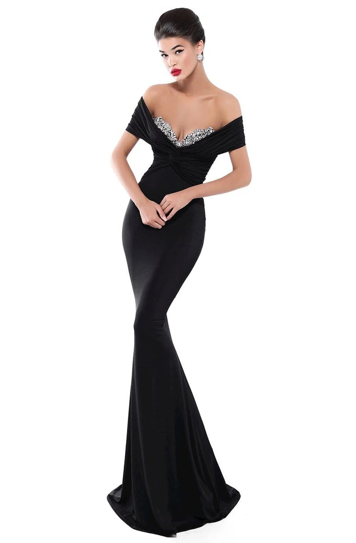 Tarik Ediz - 50487 Jeweled Bustier Off Shoulder Mermaid Gown 3 Tarik Ediz - 50487 Jeweled Bustier Off Shoulder Mermaid Gown