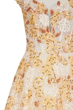 Tarik Ediz - 50491 Floral Lace Illusion Neck Ballgown Formal Gowns