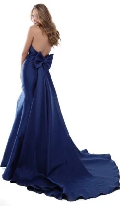 Tarik Ediz - 50505 Strapless Taffeta Mermaid Gown With Train