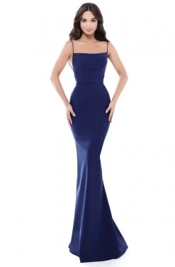 Tarik Ediz - 50512 Straight Across Corset Detailed Mermaid Gown
