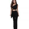 Plus Size Dresses Tarik Ediz - 50527 Two-Piece Asymmetrical Tie Waist Pantsuit 1 Plus Size Dresses Tarik Ediz - 50527 Two-Piece Asymmetrical Tie Waist Pantsuit