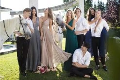 Tarik Ediz - 50548 Plunging V-Neck Electric Pleated Gown Formal Gowns 7 Tarik Ediz - 50548 Plunging V-Neck Electric Pleated Gown Formal Gowns