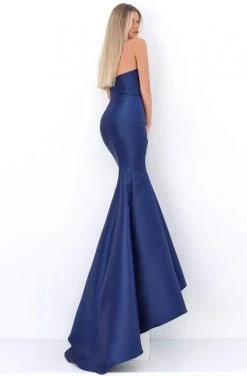 Formal Gowns Tarik Ediz - 50632 Strapless Sweetheart Neck High Slit Mermaid Gown