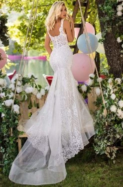 Tarik Ediz - 50641 Embellished Embroidery Sleeveless Mermaid Gown Formal Gowns