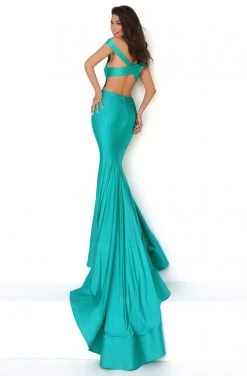 Tarik Ediz - 50688 Crisscross Halter Cutout Mermaid Gown 7 Tarik Ediz - 50688 Crisscross Halter Cutout Mermaid Gown