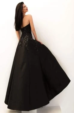 Tarik Ediz - 50695 Strapless Sweetheart Sequined Floral Gown