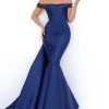 Formal Gowns Tarik Ediz - 50704 Embellished Off-Shoulder Mermaid Dress With Train