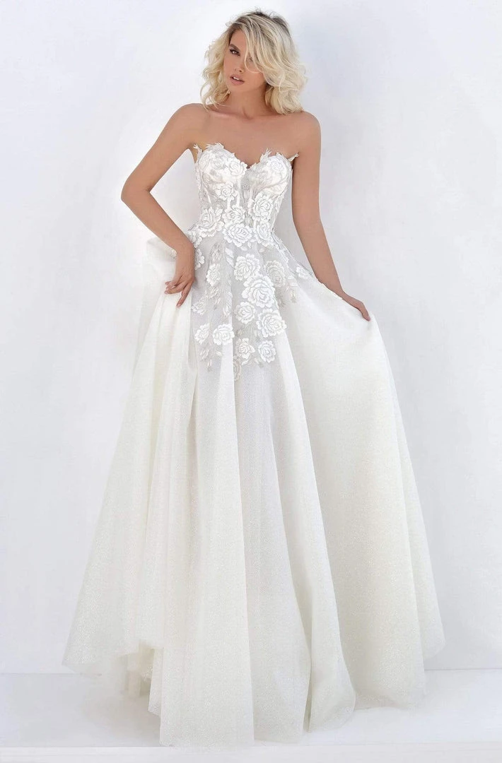 Tarik Ediz - 50714 Corset Boned Floral Appliqued Long Gown 3 Tarik Ediz - 50714 Corset Boned Floral Appliqued Long Gown