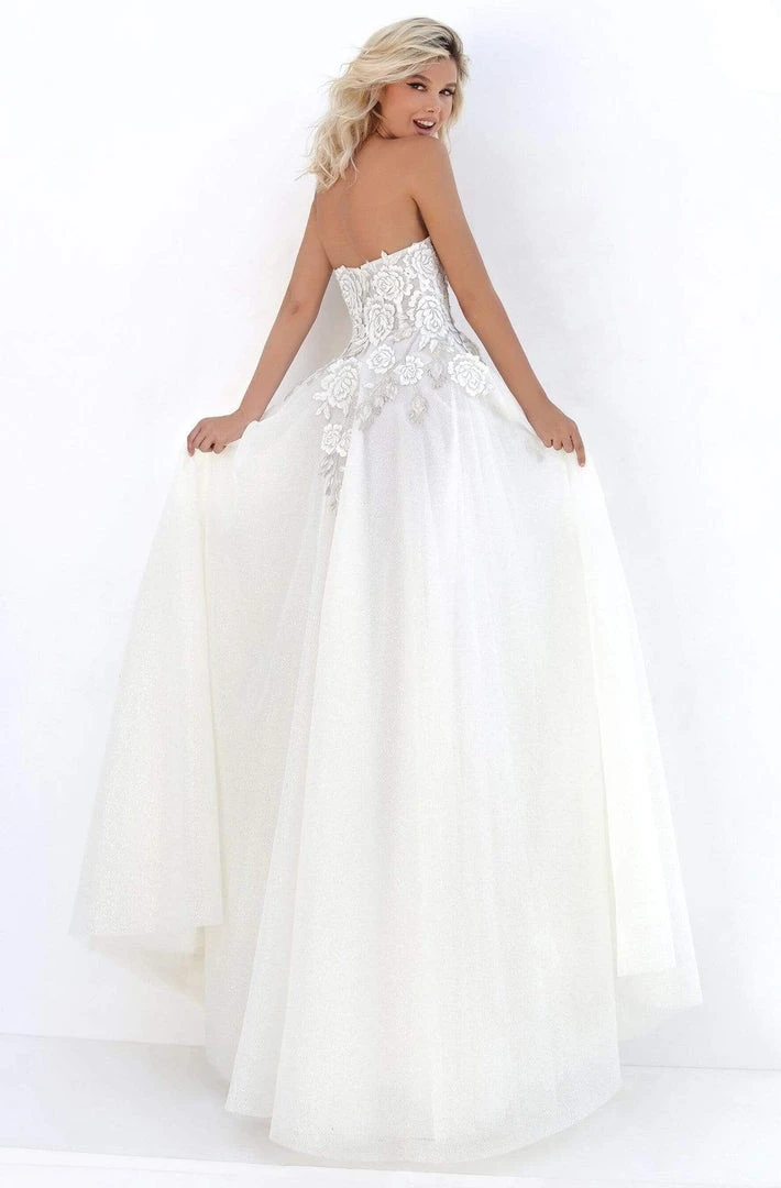 Tarik Ediz - 50714 Corset Boned Floral Appliqued Long Gown 4 Tarik Ediz - 50714 Corset Boned Floral Appliqued Long Gown