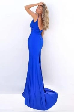 Tarik Ediz - 50725 Embellished V-neck Sheath Dress Formal Gowns