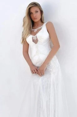 Formal Gowns Tarik Ediz - 50738 Embellished Jewel Neck Trumpet Dress 10 Formal Gowns Tarik Ediz - 50738 Embellished Jewel Neck Trumpet Dress