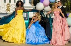 Tarik Ediz - 50758 Strapless Ruched Long A-line Dress