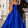 Tarik Ediz - 50766 Embellished Plunging V-neck A-line Gown Formal Gowns