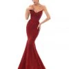 Tarik Ediz - 93612 Strapless Sweetheart Glitter Velvet Mermaid Gown Formal Gowns 1 Tarik Ediz - 93612 Strapless Sweetheart Glitter Velvet Mermaid Gown Formal Gowns