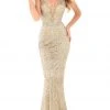 Tarik Ediz - 93681 Beaded Lace Appliqued Sleeveless Mermaid Gown