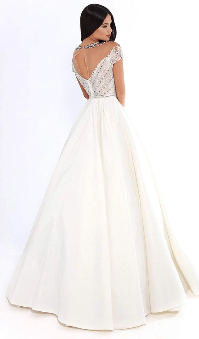 Tarik Ediz - 93737 Embellished High Neck Ballgown 4 Tarik Ediz - 93737 Embellished High Neck Ballgown