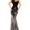Formal Gowns Tarik Ediz - 93746 Animal Printed Beaded Trumpet Dress 1 Formal Gowns Tarik Ediz - 93746 Animal Printed Beaded Trumpet Dress