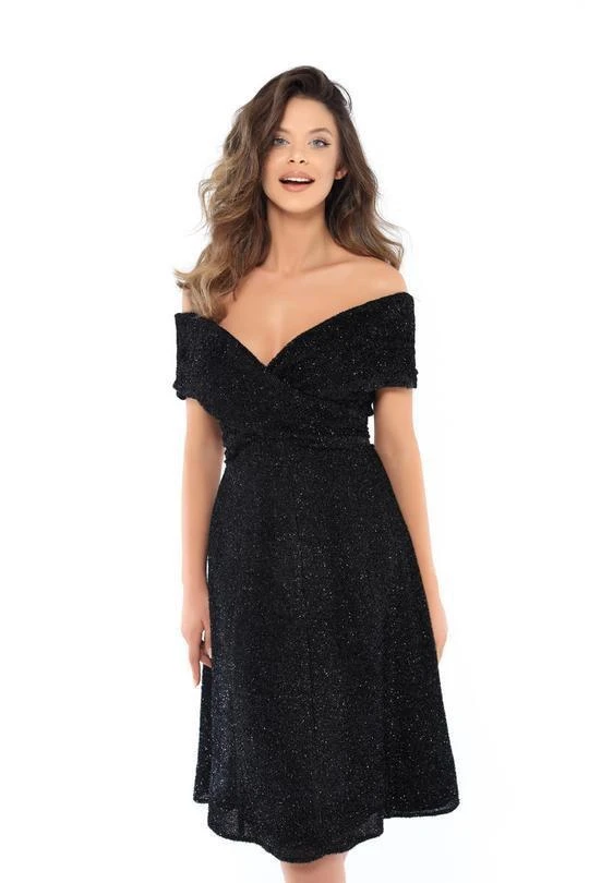 Tarik Ediz - 93750 Lace Off-Shoulder Empire Waist A-line Dress 3 Tarik Ediz - 93750 Lace Off-Shoulder Empire Waist A-line Dress