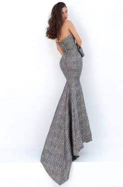 Tarik Ediz - 93857 Beaded Jacquard Mermaid Dress With Train