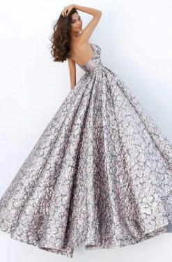 Tarik Ediz - 93878 Strapless Plunging V-Neck Ballgown Formal Gowns