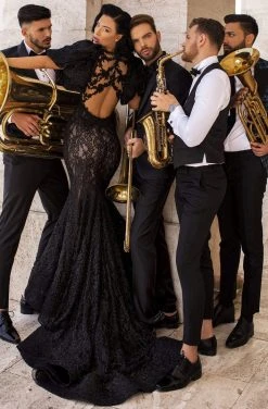 Formal Gowns Tarik Ediz - 93881 Illusion Neckline And Back Lace Mermaid Gown 11 Formal Gowns Tarik Ediz - 93881 Illusion Neckline And Back Lace Mermaid Gown