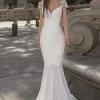 Tarik Ediz - 93942 Ruched V-Neck Mermaid Gown