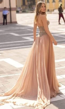 Tarik Ediz - 93948 Embellished Sweetheart A-line Gown Formal Gowns