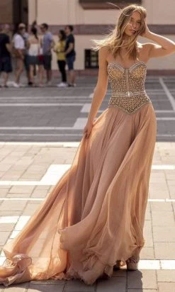 Tarik Ediz - 93948 Embellished Sweetheart A-line Gown Formal Gowns