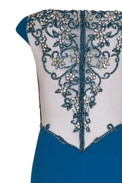 Tarik Ediz - Bateau Neck Trumpet Dress 50026