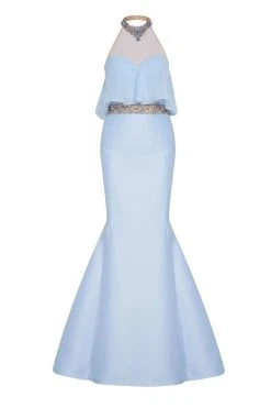 Tarik Ediz - Beaded Two-Piece Mermaid Dress 50045 17 Tarik Ediz - Beaded Two-Piece Mermaid Dress 50045