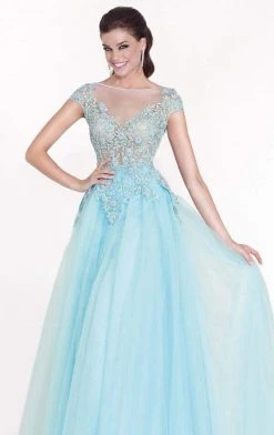 Tarik Ediz - Embellished A-Line Gown 92616