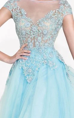 Tarik Ediz - Embellished A-Line Gown 92616