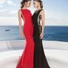 Tarik Ediz - Embellished Bateau Neck Gown 92524 Formal Gowns