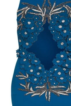 Tarik Ediz - Embellished Cutout Down 92561 13 Tarik Ediz - Embellished Cutout Down 92561