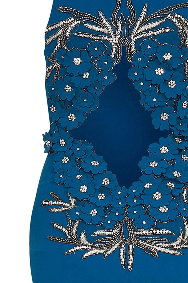 Tarik Ediz - Embellished Cutout Down 92561 6 Tarik Ediz - Embellished Cutout Down 92561