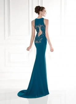 Tarik Ediz - Embellished Cutout Down 92561 12 Tarik Ediz - Embellished Cutout Down 92561