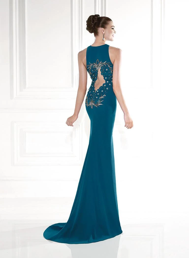 Tarik Ediz - Embellished Cutout Down 92561 5 Tarik Ediz - Embellished Cutout Down 92561