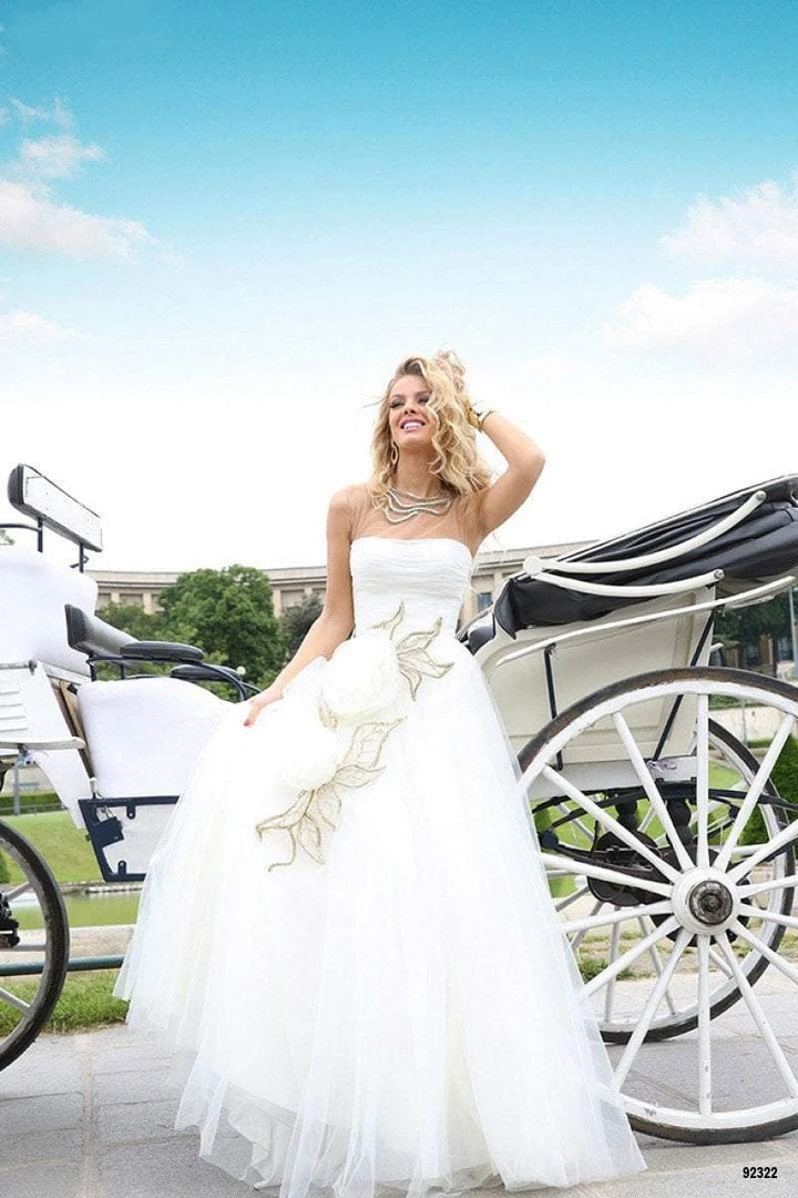 Tarik Ediz - Embellished Illusion Jewel Neck Gown 92322 5 Tarik Ediz - Embellished Illusion Jewel Neck Gown 92322