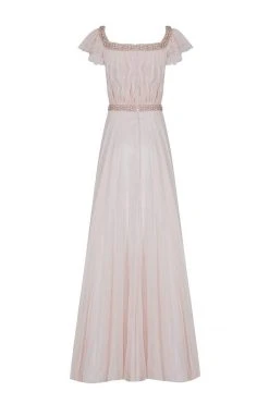 Tarik Ediz - Embellished Off-The-Shoulder Neck Dress 50099 11 Tarik Ediz - Embellished Off-The-Shoulder Neck Dress 50099